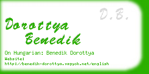 dorottya benedik business card